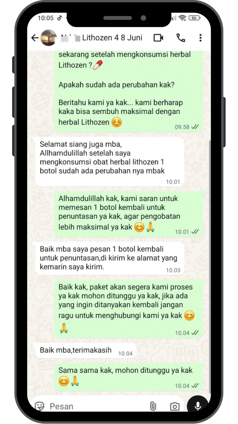 Testimoni Chat WA Lithozen 3